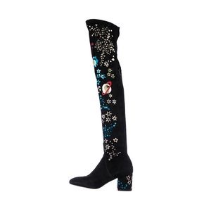 Valentino over the knee suede boots.